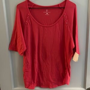 Womens pink cotton T-shirt NY & Co. brand. Size XL